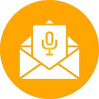 Voice Email Creative Icon Design vector