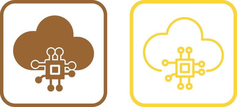 Cloud Computing Vector Icon