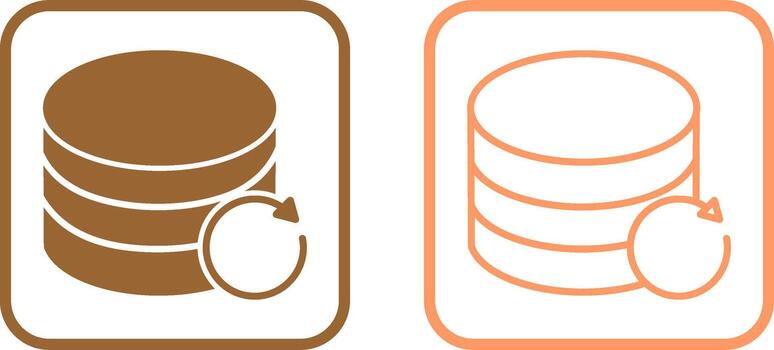 icono de vector de archivo de copia de seguridad