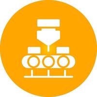 Conveyor Belt Creative Icon Design vector