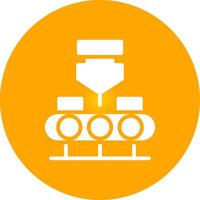 Conveyor Belt Creative Icon Design vector