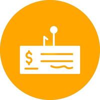 Cheque Fraud Creative Icon Design vector