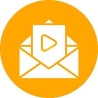 Video Email Creative Icon Design vector