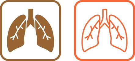 icono de vector de pulmones