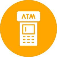 ATM Machine Creative Icon Design vector