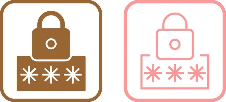 icono de vector de código pin