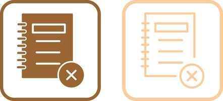 Unchecked Notes Vector Icon