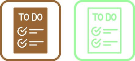 Today to Done CheckList Vector Icon