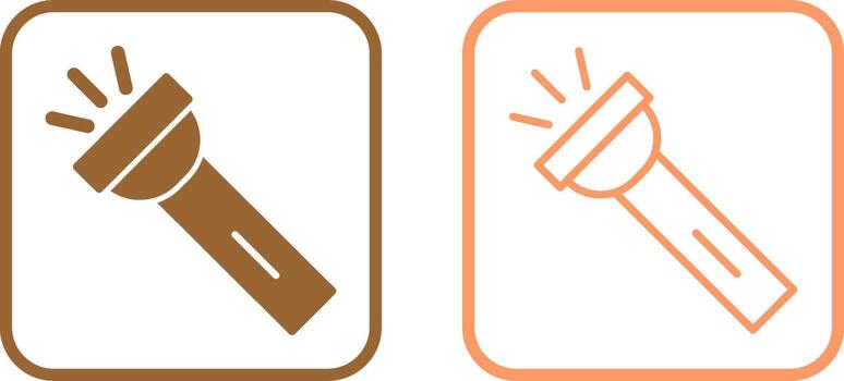 icono de vector de linterna