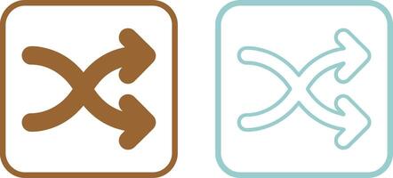 Arrow Crossing Vector Icon