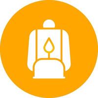 Oil Lamp Creative Icon Design vector