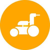 Lawnmower Creative Icon Design vector