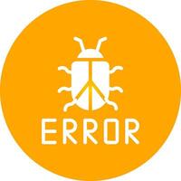 diseño de icono creativo de error vector