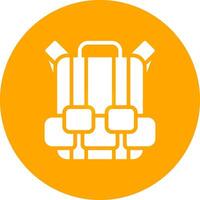 Travel Bag Creative Icon Design vector