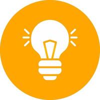 Light Bulb Creative Icon Design vector