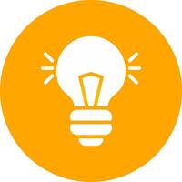 Light Bulb Creative Icon Design vector