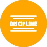 Discipline Creative Icon Design vector