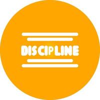 Discipline Creative Icon Design vector