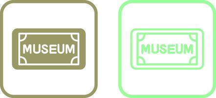 Museum Tag Vector Icon