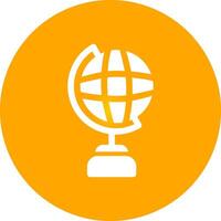 Globe Stand Creative Icon Design vector