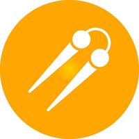 Knitting Needles Creative Icon Design vector