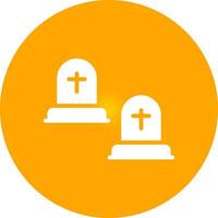 Cemetery Creative Icon Design vector