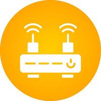 Wifi Router Creative Icon Design vector