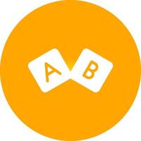 diseño de icono creativo de bloque abc vector