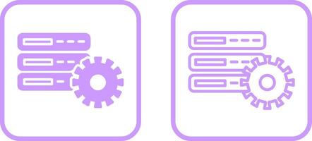 Database Setting Vector Icon