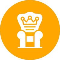 Throne Creative Icon Design vector