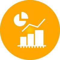 Statistical Analysis Creative Icon Design vector