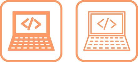 Writing Laptop Vector Icon