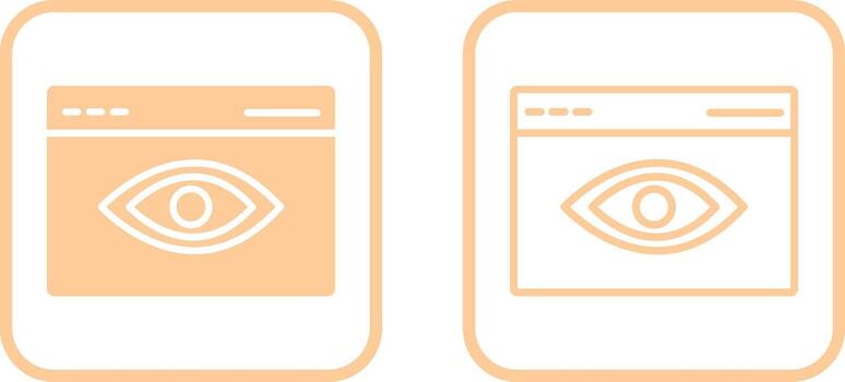 Web Visibility Vector Icon