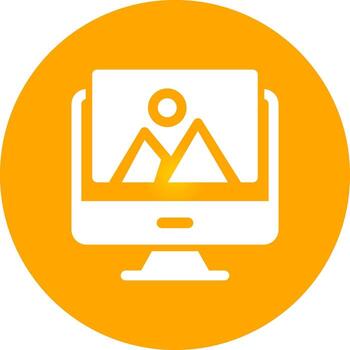 línea redondo esquina degradado vector