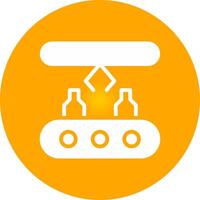 Conveyor Belt Creative Icon Design vector