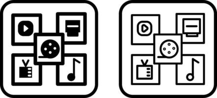 Multimedia Vector Icon