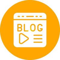 Blogging Creative Icon Design vector