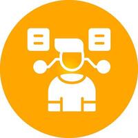 User Predictions Creative Icon Design vector