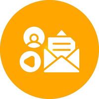 Mail Advertising Creative Icon Design vector