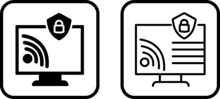 Wifi Security Vector Icon