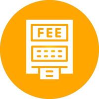 ATM Fees Creative Icon Design vector