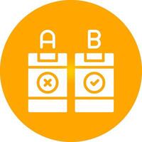 AB Testing Creative Icon Design vector