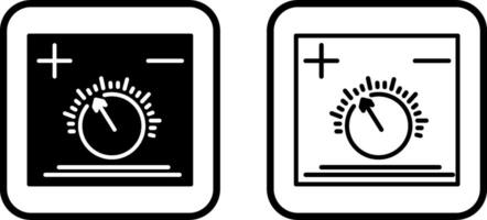 Temperature Knob Vector Icon