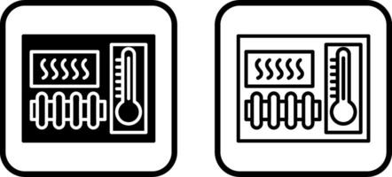 icono de vector de elemento de calefacción