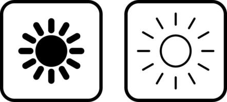 icono de vector de sol