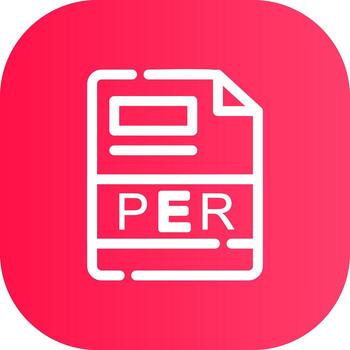 Line Round Corner Gradient vector