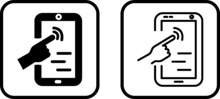 Touch Screen Vector Icon