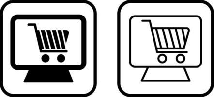 icono de vector de tienda web