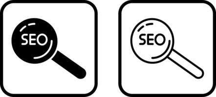 icono de vector de seo