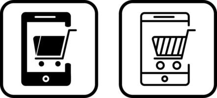 Mobile Shopping Vector Icon